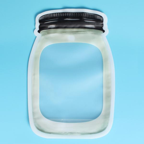 Eco que la aduana amistosa imprimió la bolsa de la cremallera para los bocados/que formó las bolsas de plástico del tarro de albañil