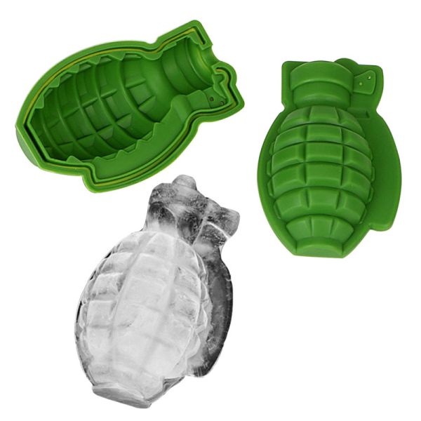 1 Piece SHUXIN YZ-73 Creative Disposable Silicone Grenade Shaped Cake Ice Mold Baking Tool