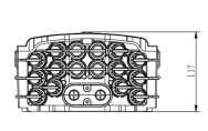 IP55 ядр коробки 16 Splitter коробки прекращения оптического волокна базовой станции FTB на открытом воздухе
