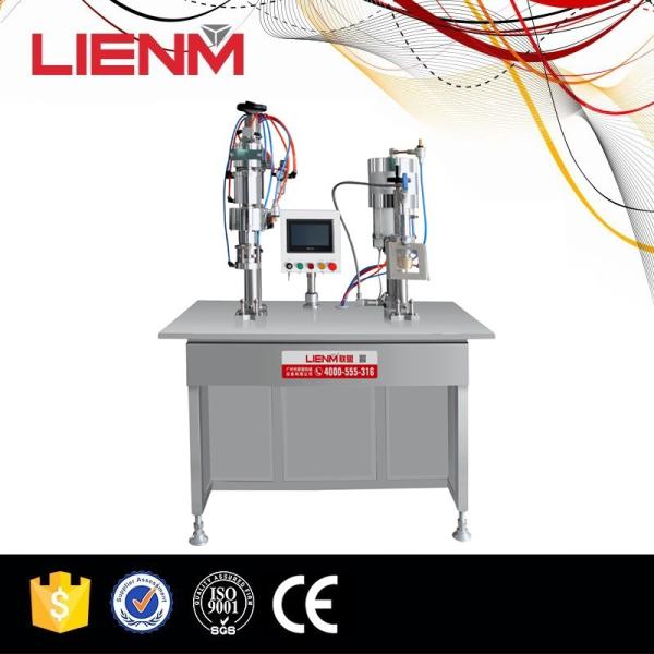 Semi Automatic Bag on Valve Aerosol Filling Machine