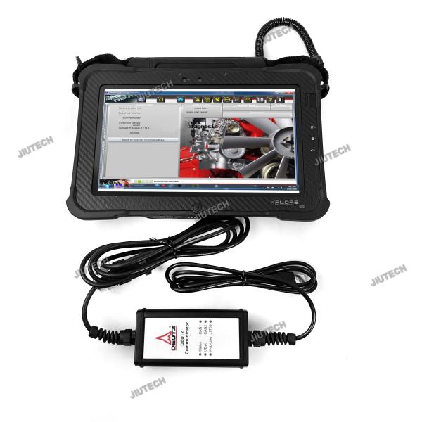 Pronto para usar Xplore Tablet +Deutz Communicator OBD Adaptador com SerDia Software para diagnóstico SerDia 2010