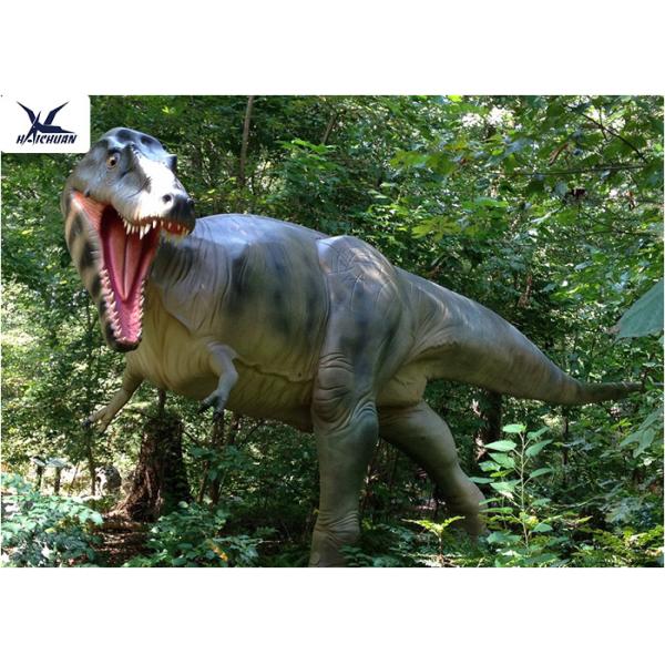 Silicon Outdoor Dinosaur For Jurassic Theme Park / Large Animal Lawn Ornaments