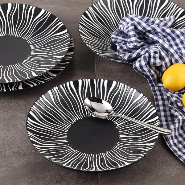 10 Soup Bowl 4.5x25.5cm Fine China Porcelain Dinnerware Set