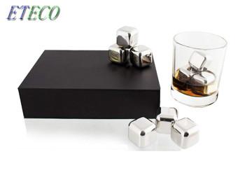 Bar Accessories Freezer Whisky Stainless Steel Ice Cube Gift Set Food Grade