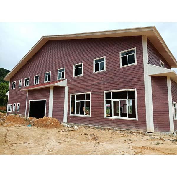 軽鋼構造の現代的な2階建てのプリファブリックハウス