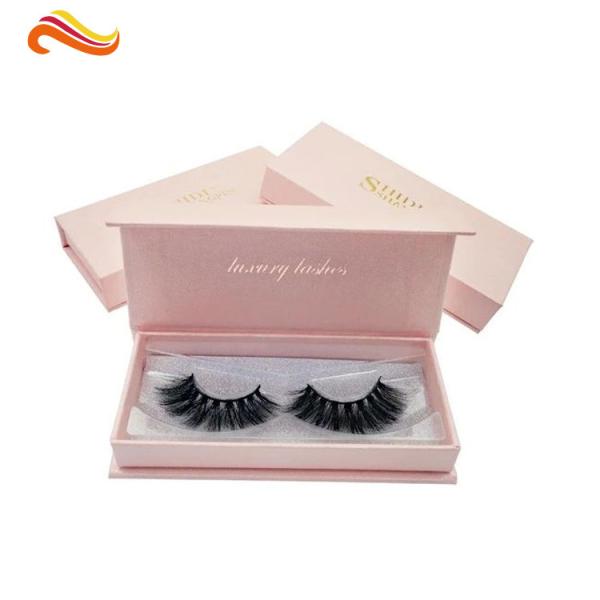 Luxury Eyelash Cosmetic Packaging Boxes Handmade eco friendly With Customized  Logo