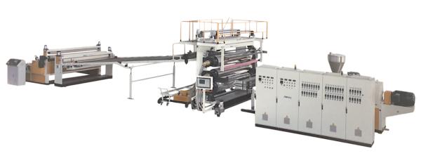 Floor Leather Decoration Pvc Sheet Extrusion Line , Lamination Marble Board Extrusion Line