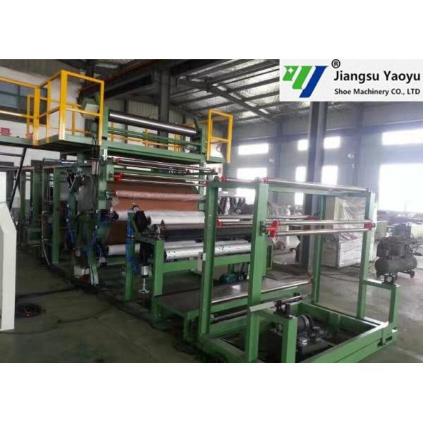 Shoe Making Leather / Foam Laminating Machine With Glue Dot Transfer