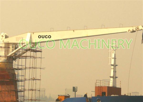 360 Degree Slewing Straight Boom Marine Deck Crane 6T18.7M