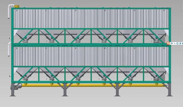 Pneumatic Conveying Bulk Cement Storage Silo For Concrete Batching Plant Steel Cement Silo
