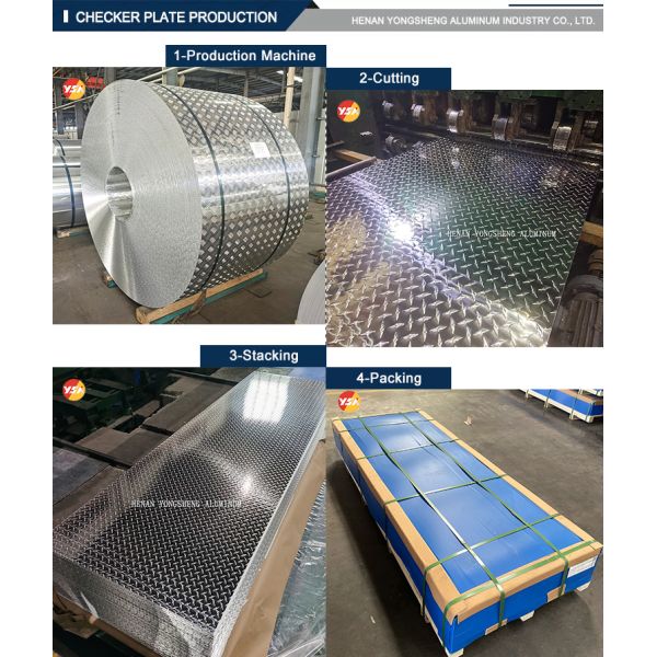 Lightweight Compared To Steel Plates Checkered Aluminum Plate Temper O Strong And Corrosion Resistant Suitable For Heavy Duty