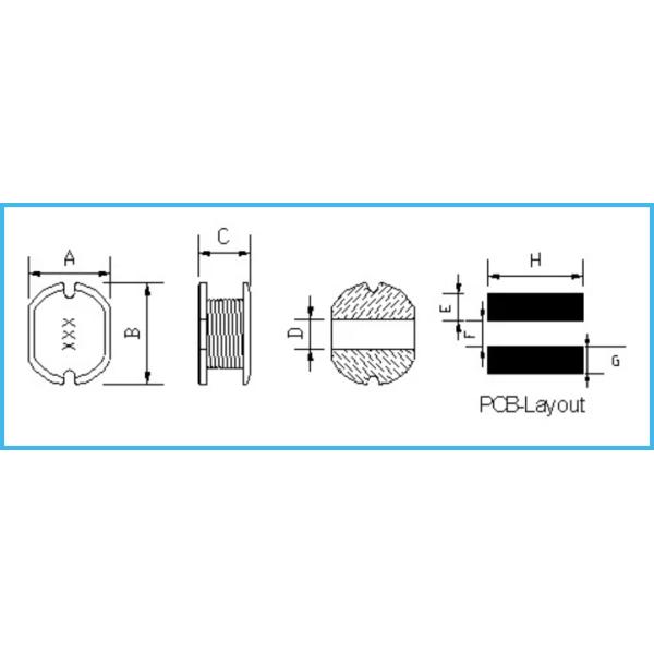 Индуктор силы катушки ROHS SMD феррита индуктора таблицы расцветки CD31 32MM