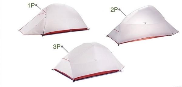 Pessoa exterior de dobramento portátil de pouco peso de Snowproof 2 das barracas de acampamento 210X130X105CM