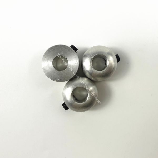 Industrial Aluminum Brush Stopper for 6-12mm Pipe Coating Brushes - Anti-Shift Coating Brush Stabilizer