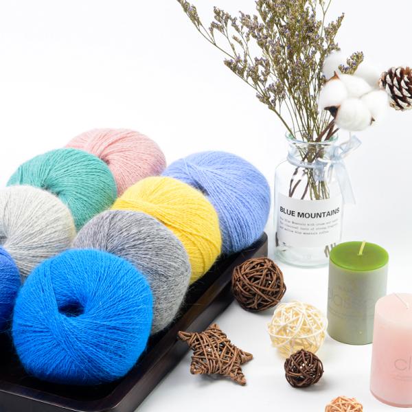 4/16NM пряжа норки пушистых цветов angora 15%ANGORA5%WOOL30%VISCOSE50%NYLON 150 супер теплая