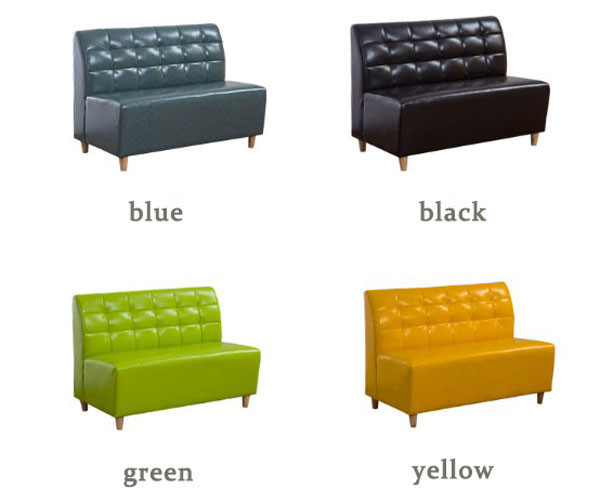 Restaurant Leather Booth Seating Kitchen Dining Bench Comfortable Green