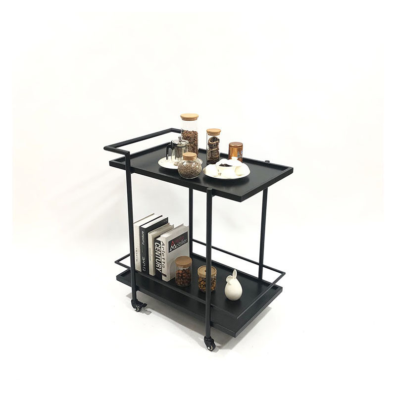 Mail Packing N 3 Tier Steel Trolley Simple Design Foldable Mini Food Serving Hotel/Tea