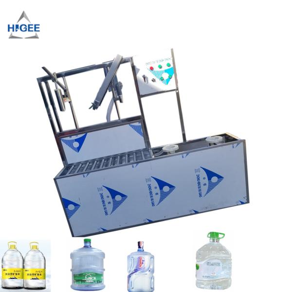 SS 304 Food Grade 5 Gallon Water Bottle Filling Machine PLC Control 2200 *2000 * 2200 Mm