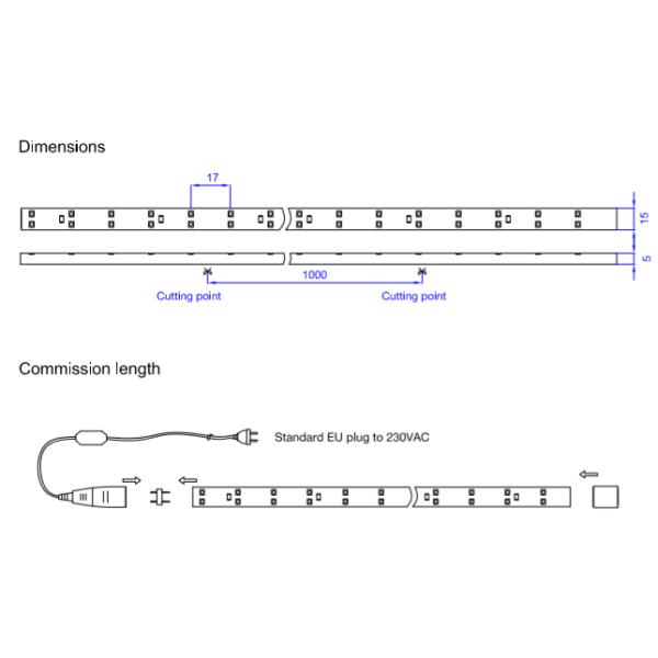 Waterproof Elevator Shaft Lighting Lift Spare Parts 50000 Hours Life Time