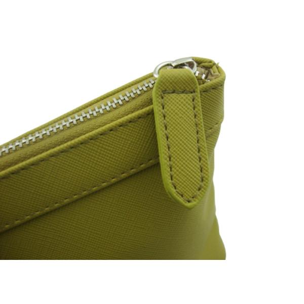 Eco-friendly Yellow Travel Accessory Bag Firm PU Material Cosmetic Bag