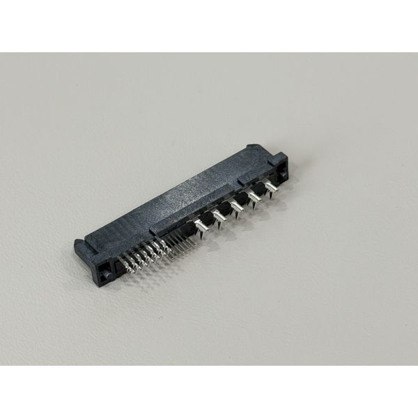 High-Speed SAS 29P IDC Female Cable Connector 180° with Peg, Phosphor Bronze Terminals & Gold G/F Contact | Electrical Signal Connector for PCB & Wiring Harness Customization