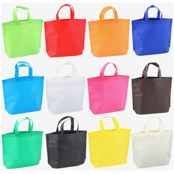 Acceptable Small Order With Logo Printing Non Woven Gift Bag Customization No Side With Bottom Shopping Bags