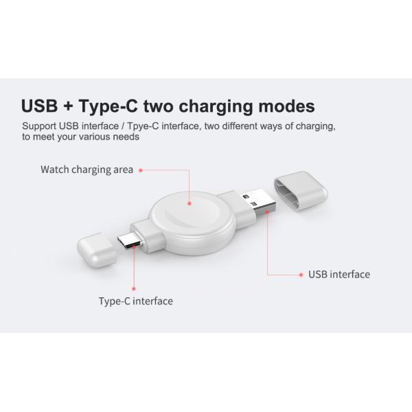 Samsung Apple Watch Charger Smart Magnetic только 20г Двойной интерфейс черный белый