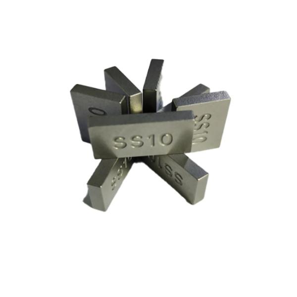 High TRS 2700 Mpa Low Porosity A02/B00/C00 Fine Grain Size 0.6-0.8 μm Tungsten Carbide Brazed Tips for Stone Cutting and Carving