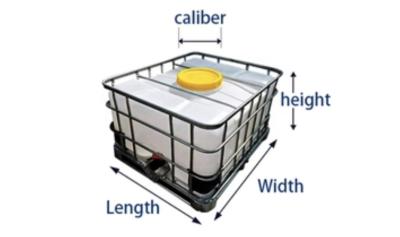 HDPE Ibc Tote Water Tank Vessel For Waste Water Storage 1000Litre Ibc Tanks