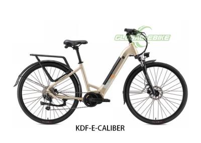 Caliber 700C Electric Urban Bike With Mid Motor , Shimano 9-Speed And Hydraulic Brakes