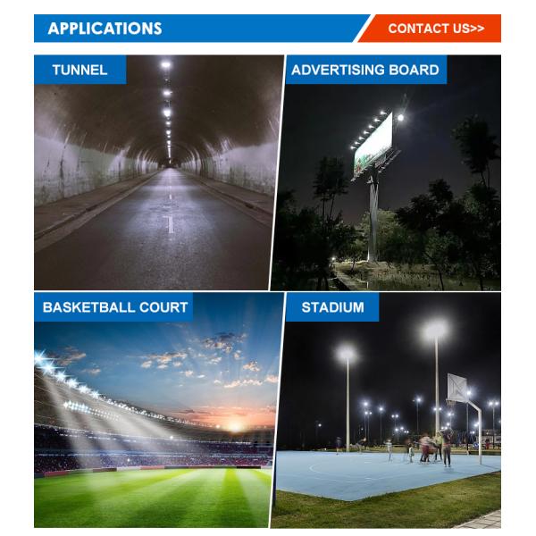 Estadio de fútbol al aire libre Iluminación de la cancha de tenis Ip66 Luz de mástil alto Proyector 400w 800w 1200w Led Stadium Flood Lights
