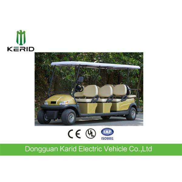 8 Passenger Electric Golf Carts Club Car With Rear Seat 25km/h Max Speed
