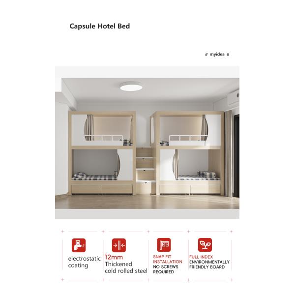 Modern Bunk Bed For Youth Hostel With Easy Assembly Guidelines Support customization