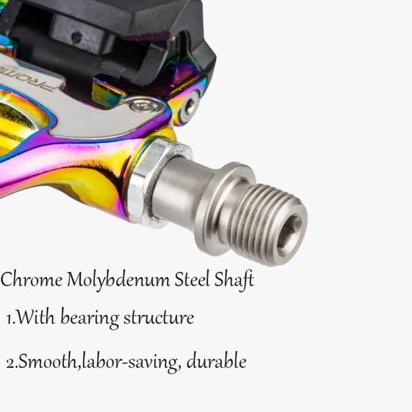 Pedales coloridos de la cerradura de los pedales SPD de la bici del camino de los pedales de KOOTU Clipless