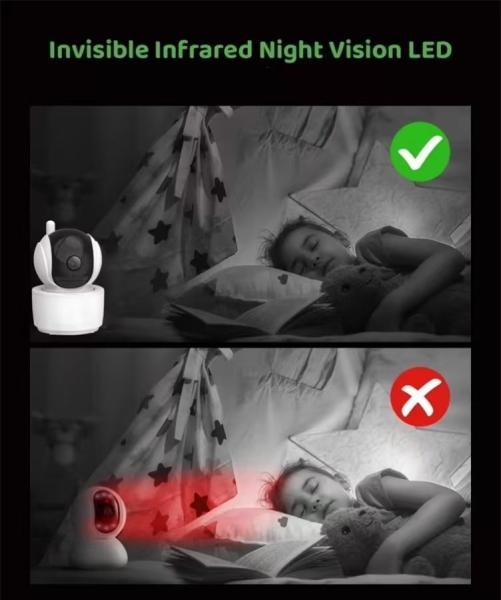 4.3 Inch Video Baby Monitor With Camera Multiple Cameras Supported