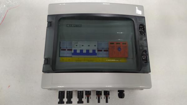 Customize DC photovoltaic Combiner Box before Inverter 3 strings in 1 out IP65 high voltage lightning junction box
