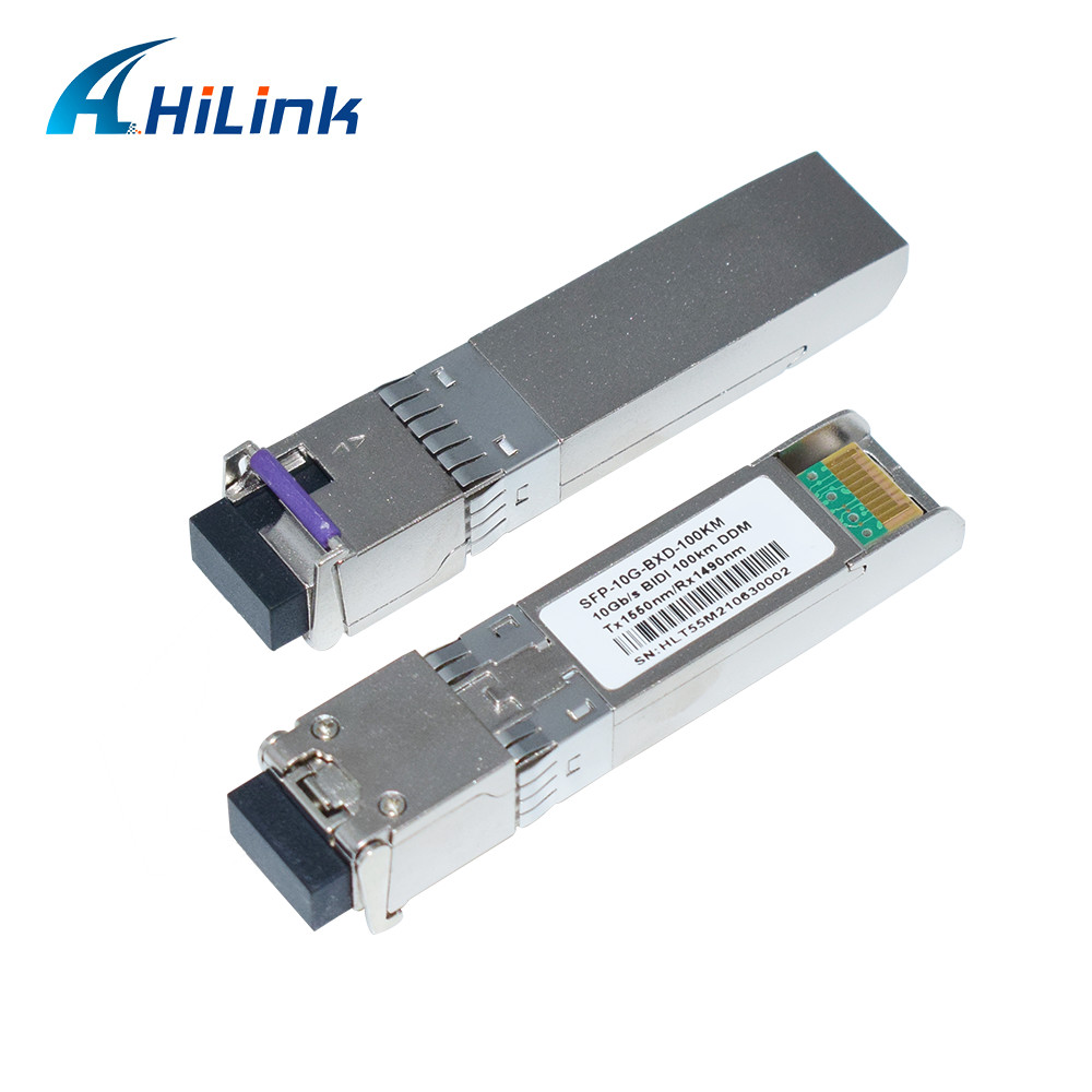 BIDI 10G WDM SMF оптический приемопередатчик SFP+ 100KM Tx1490nm/Rx1550nm с LC волоконно-оптическими приемопередатчиками для сетей FTTH