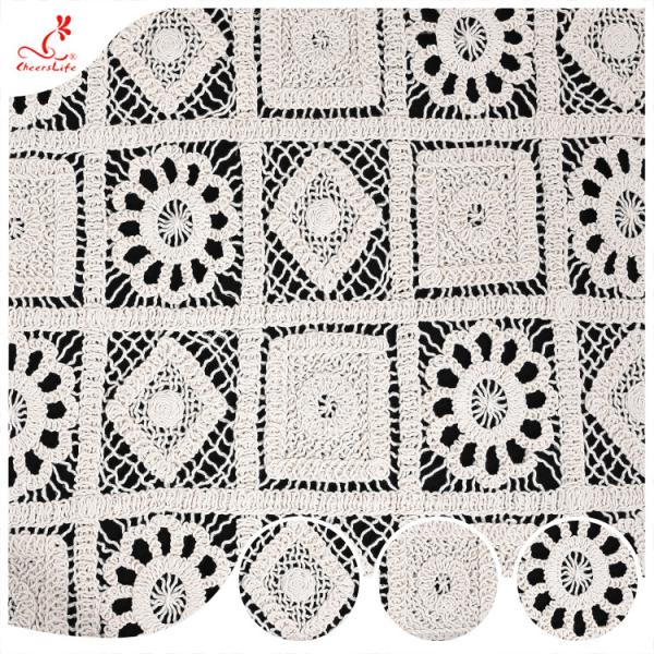 Breathable 100 Cotton Three Dimensional Cotton Winding Rope Embroidery Fabric