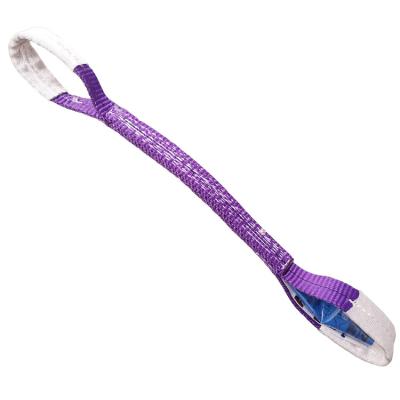 Cor lisa da violeta da correia do Webbing da correia do estilingue do Webbing do poliéster liso do olho