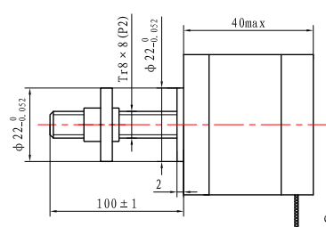 Гибридный шаговый двигатель Casun Linear 42x42mm Tr8x8 для фрезерного станка с ЧПУ