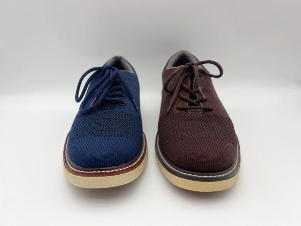 Soft Two Tone Leather Lace Up Work Shoes Womens Brown With One Unit Rubber Outsole