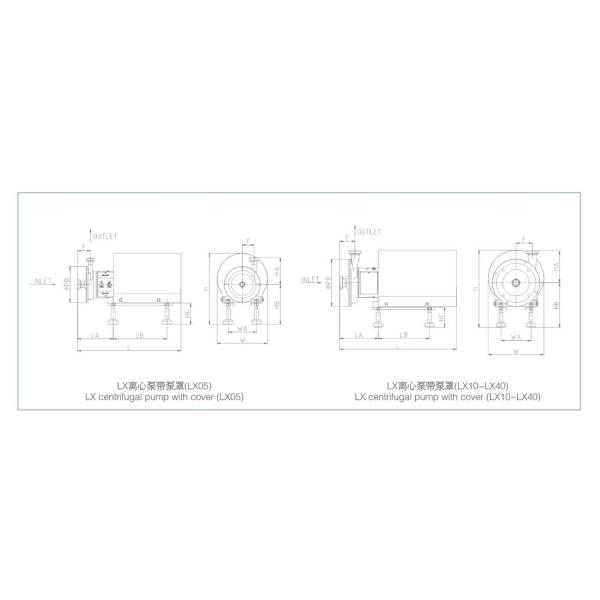 Насос DJ-LX-25 20000L/H центробежный для воды и напитка