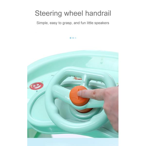 Hardware Panda Swing Kiddy Ride Machine Electric Baby Rocking Chair With Colorful Wheel