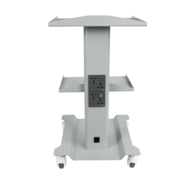 Hospital Medical Trolley Stand 3 Shelves Dental Tool Cart Colorful Design Beauty Salon Use Mobile Cart