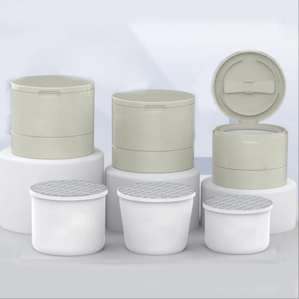 JL-JR834B Sustainable Refill Replaceable Pp Cream Jar 100ml 150ml 200ml