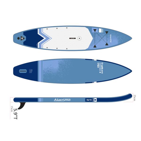 Alansma 300l Eva 81*25*381cm Women Stand Up Surfoard  For River