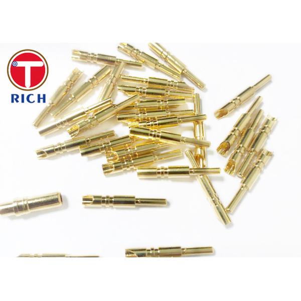 Barrel Plating Processing CNC Brass Parts Connector Probe Copper Needle Brass Bed Parts