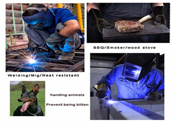Black High Heat Welding Gloves S / XL / XXL Size Long Glove Stove