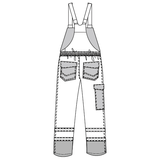 Брюки Bib HIVIS огнезамедлительные, брюки bib безопасности ткани анти--статики 99% хлопок