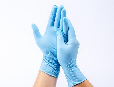 Ambidextrous NG Medical Disposable Glove , Blue Nitrile Gloves Powder Free